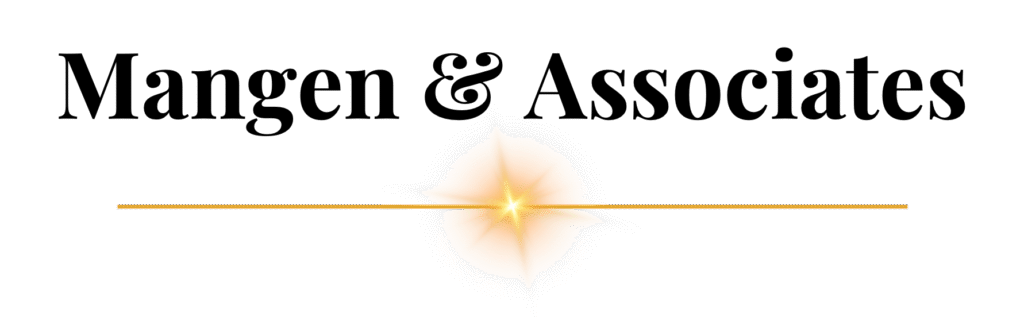 Mangen & Associates logo with black words